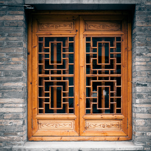 东阳木雕中式实木仿古门窗花格定制窗户屏风玄关隔断