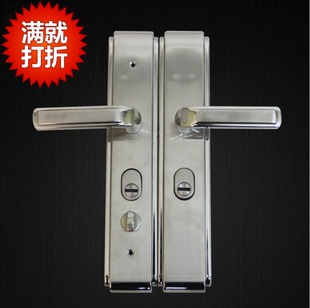 加厚通用型304不锈钢防盗门把手，大门拉手室内门锁，执手锁双开门锁