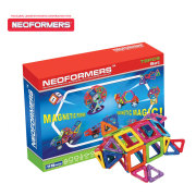 78件贝磁品质磁力片百变提拉积木，磁力摩天轮建构片儿童玩具