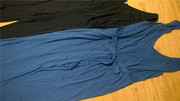 欧美风前后v领拉链插袋系带，蝴蝶结含亚麻阔腿连身裤黑灰蓝两色