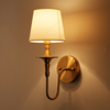 壁灯床头led客厅卧室墙，壁灯过道创意，美式乡村铜色灯铁艺仿古灯具
