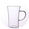 玻璃水杯耐热带把家用杯子，无盖绿茶杯无铅茶杯无色透明可微波