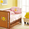 黄色小鸭宝宝被子，七件套新生儿枕头床单儿童，四季款床品婴儿床围