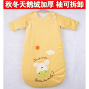 宝宝睡袋冬款纯棉带袖1-2岁婴儿，睡袋秋冬加厚婴儿睡袋冬季小孩3岁