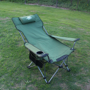 户外折叠椅钓鱼椅便携坐躺两用躺椅，午休床露营沙滩椅