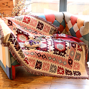 北欧式美式四季夏季简约现代棉麻防滑全盖沙发巾盖布盖毯床盖地毯