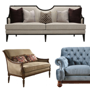 C625-高清美式双人沙发 家具款式图 软装方案素材 190款