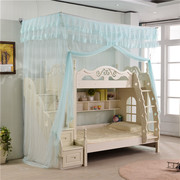 定制子母床蚊帐 上下铺 儿童衣柜床 双层床一体 加高低 伸缩蚊帐