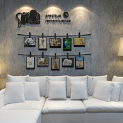 创意个性照片墙贴纸画3d立体相框客餐厅沙发床头背景卧室墙面装饰