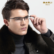 basli纯钛眼镜架，tr90镜腿近视眼镜半框运动眼镜框，镜架男8189
