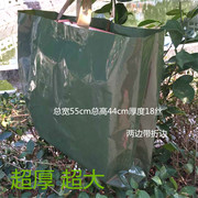 大号墨绿色服装店袋子塑料袋包装袋袋手提袋子50只