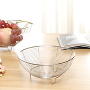 水果盆果盘不锈钢创意，时尚现代客厅果篮，水果沥水篮洗菜篮2个