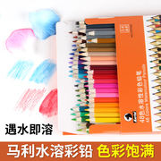 马利48色水溶性彩色铅笔，36色水溶彩铅套装，秘密涂色花园用铅笔