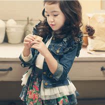 <em>牛仔</em>服春秋装百搭<em>牛仔外套</em>女韩版<em>潮</em>新短款韩国