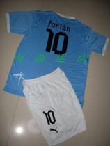Uruguay乌拉圭队#10 Forlan弗兰原版印号足球服 13-14新款 价格:60.00