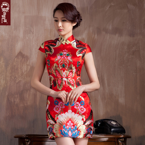 旗袍裙 民族风<em>女装</em> 旗袍<em>品牌大全</em> <em>淘宝</em>旗袍店大