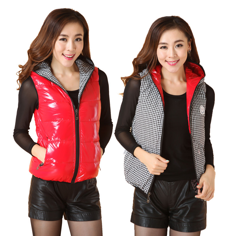 淘宝聚划算购物<em>马甲</em>秋冬韩版<em>女装</em>连帽<em>羽绒</em>棉马