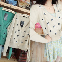 淘宝聚划算购物单排扣彩色扣子<em>短款</em>春秋<em>女针织</em>