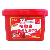 T韩式户户辣椒酱500g韩国石锅拌饭辣炒年糕甜辣酱 辣酱 价格:7.80