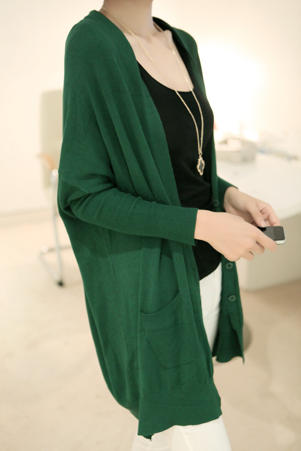 淘宝聚划算购物<em>开衫</em>秋装大码女装韩版中长不规