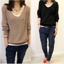 v领 <em>针织衫</em>