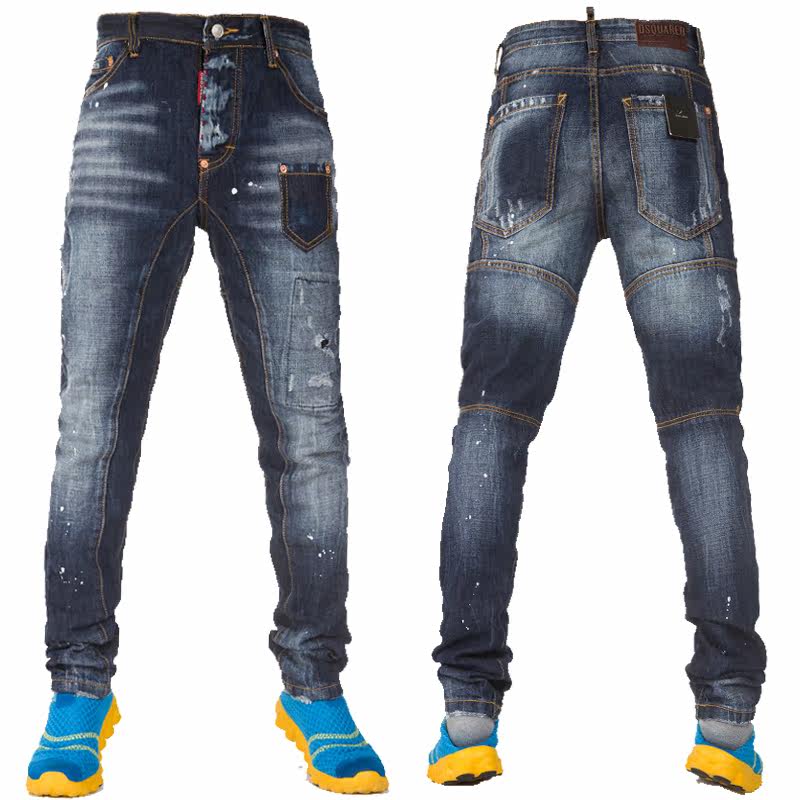 DSQUARED2dsquared2 牛仔<em>短裤</em> 男 d2 牛仔