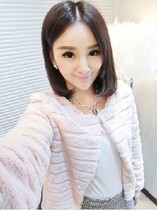 皮草韩版<em>仿皮草</em>外套 仿<em>兔毛外套</em> 毛毛外套皮草