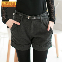 女款 <em>短裤</em>玛娅蒂<em>平绒短裤</em>秋冬女休闲<em>短裤</em>大码