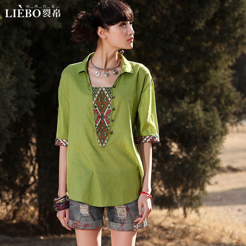 棉纱刺绣女上衣夏 最新排行榜前10名_jungong