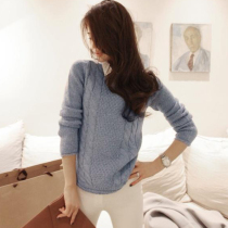 导购厚毛衣2013秋冬装新款中长款<em>加绒加厚</em>毛