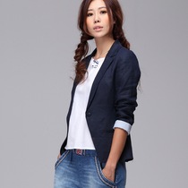 精品导购棉麻外套2013<em>秋装</em>新款短外套女韩版