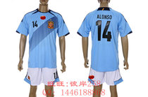 12-13足球服套装 Spain西班牙客场14 Alonso蓝色原版号球衣比赛服 价格:88.00