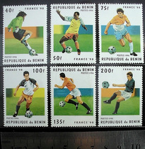 实拍 外国大型邮票-足球1996贝宁REPUBLIQUE du BENIN FRANCE-98 价格:4.40