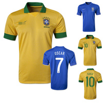 新款2013-14巴西球衣足球服/队服主场Brazil Home Soccer Jersey 价格:38.00