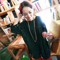 物上衣卓欧2013秋装新款女装蕾丝上衣<em>圆领</em>修