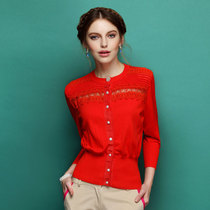 淘宝聚划算购物<em>开衫蘑菇街</em>秋装新款女大码<em>针织</em>