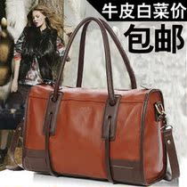 美风范十字纹牛皮优雅手提包间谍包<em>女包</em>2013