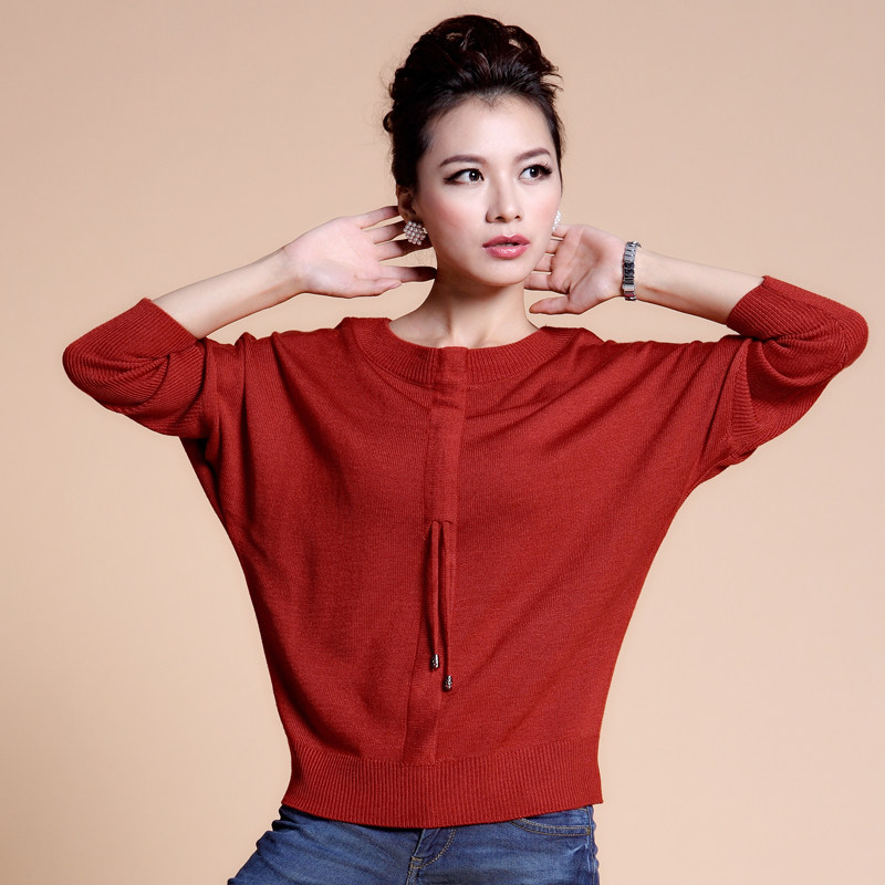 <em>羊毛衫</em>女装秋冬V领<em>羊绒衫</em> 韩版羊绒打底衫 针