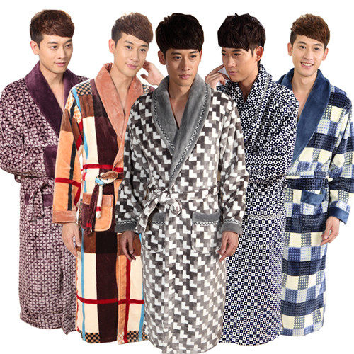 <em>睡袍</em>包邮珊瑚绒<em>睡袍</em> 起居服 加大<em>加肥 情侣</em> 男女