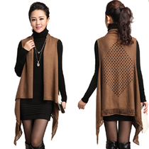 外套勾花蕾丝披肩宽松钩花镂空罩衫套头<em>针织</em>衫