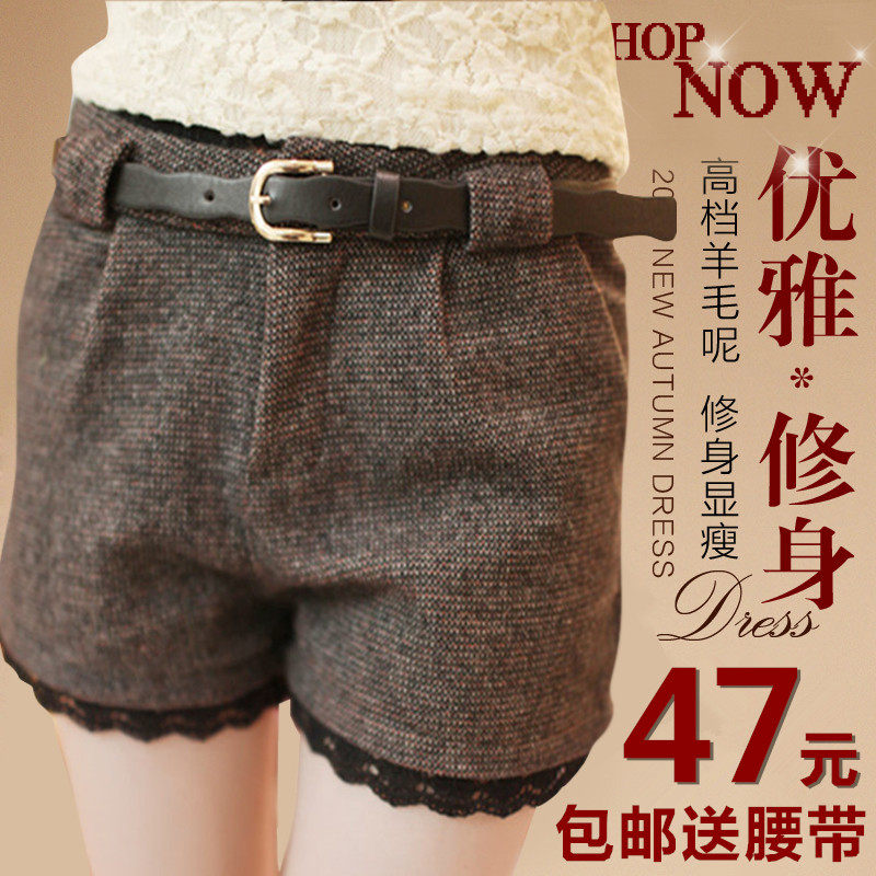 毛呢短裤 秋冬 女厚 最新排行榜前10名_wudong1715的
