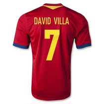 Spain 13/14 home shirt DAVID VILLA 西班牙主场泰版球衣比利亚 价格:65.00