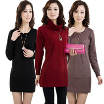 <em>淘宝</em>聚划算<em>购物</em>羊绒短裙<em>哥弟女装</em>中长款羊绒衫
