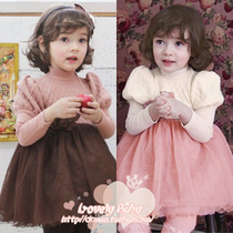 羊绒Burberrysen女童连衣裙长袖针织衫<em>毛衣</em>20