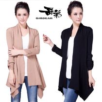 哥弟正品 2013新款女装修身外搭<em>大码中长款针</em>