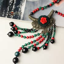 淘宝聚划算购物<em>挂件饰品</em>烟雨江南项链长款<em>毛衣</em>