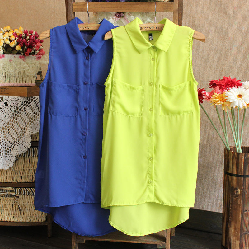 古欧根纱翻领文艺古着水玉点点长袖雪纺<em>衬衫</em>2