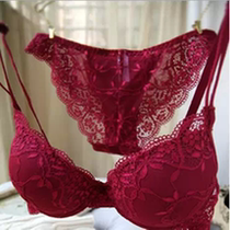 内衣<em>套装</em>加拿大名品 奢华唯美镂空精致蕾丝聚