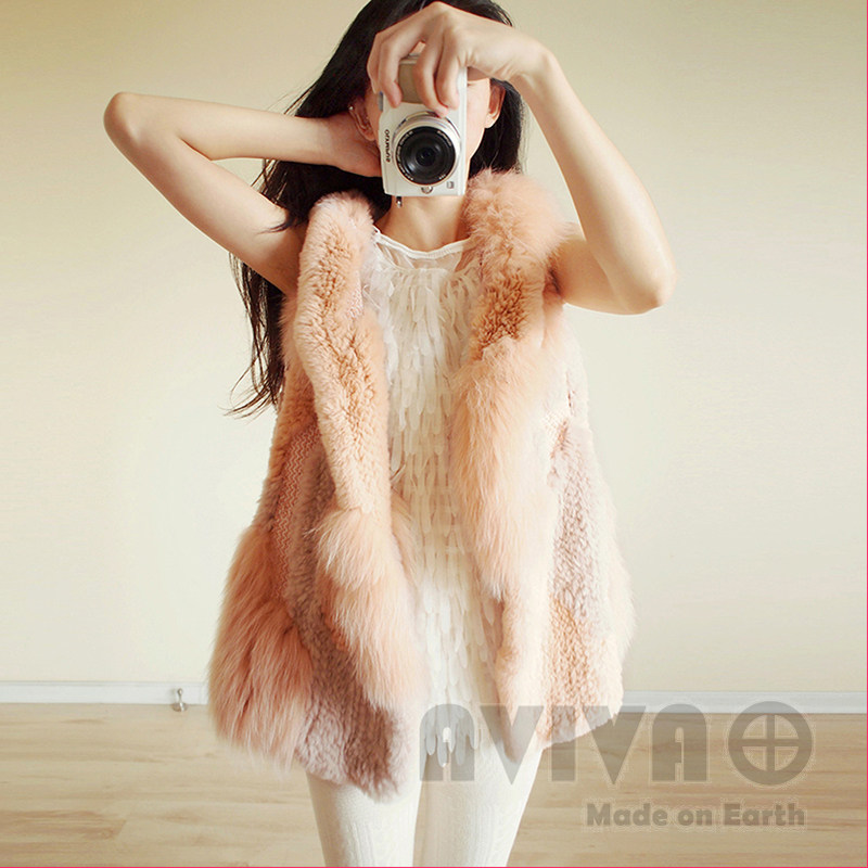 皮草最新爆款水貂<em>编织</em>爆美欧美<em>泡泡</em>袖黑色渐变