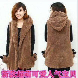 淘宝聚划算购物<em>马甲</em>秋冬韩版女装连帽羽绒棉马